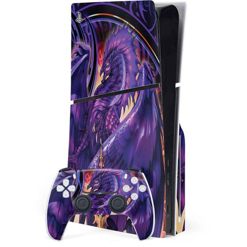 Dragonblade Netherblade Purple by Ruth Thompson PlayStation PS5 Skins